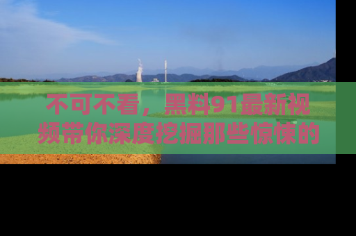 不可不看，黑料91最新视频带你深度挖掘那些惊悚的黑料内幕！