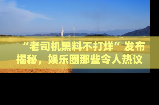 “老司机黑料不打烊”发布揭秘，娱乐圈那些令人热议的黑暗秘密！