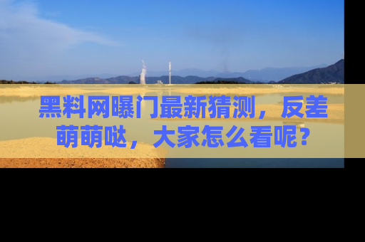 黑料网曝门最新猜测，反差萌萌哒，大家怎么看呢？