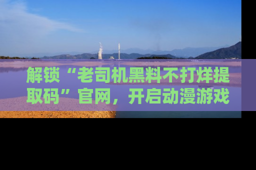 解锁“老司机黑料不打烊提取码”官网，开启动漫游戏的新次元之旅！