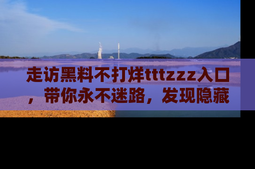 走访黑料不打烊tttzzz入口,带你永不迷路,发现隐藏的黑幕